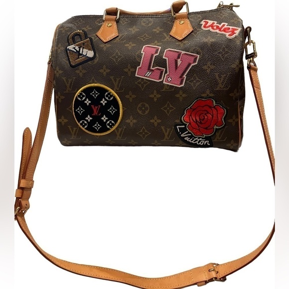 Louis Vuitton | Speedy Bandouliere 30 Multi-Color Monogram Patches Handbag - Picture 10 of 16
